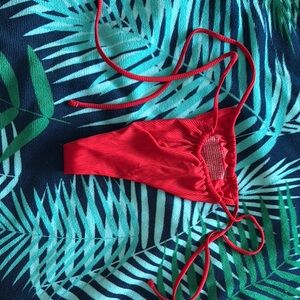 VS Red ThongBikini Bottom